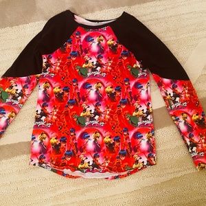 Miraculous Lady Bug theme raglan top